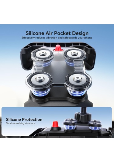 Sones Joyroom Jr-zs428 Darbeye Dayanıklı Bisiklet Telefon Tutucu Siyah