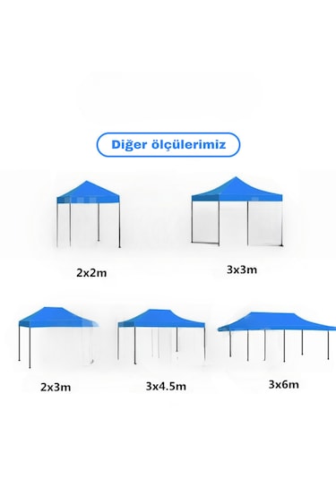 Reyo 3x3 Beyaz Hızlı Kurulum Çardak
