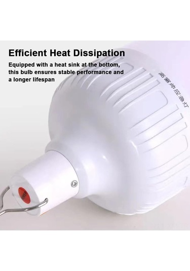 Ximistore9 6 Adet 60w Şarj Edilebilir Acil Led Ampulü - Kamp, Ev İçin Su Geçirmez, 3 Seviye Işık Regülasyonlu Aydınlatma Diğer