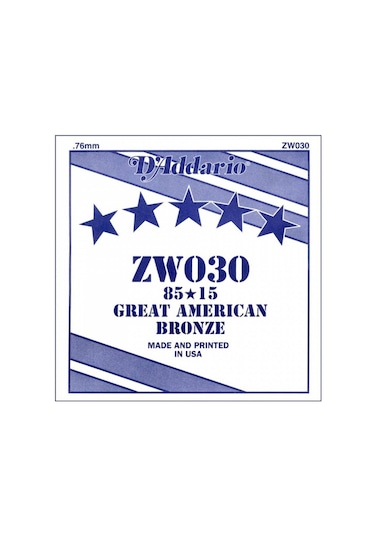 Daddario Zw030 85/15 Bronze Akustik Gitar Tek Tel