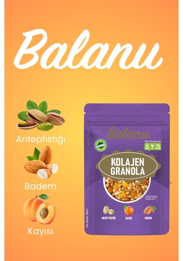 Kolajen Granola 180gr X3 Adet
