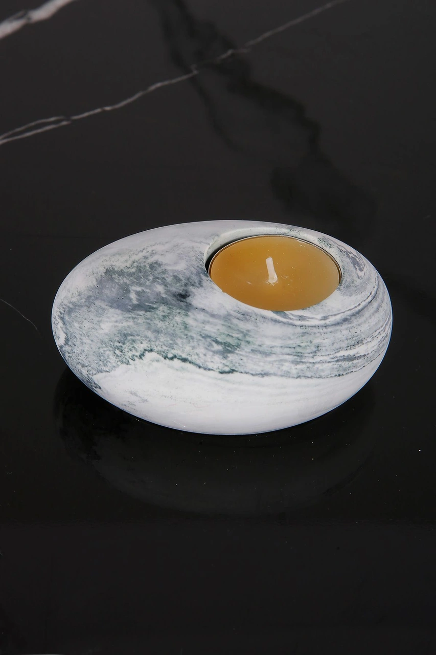 El Yapımı Tealight Mumluk Yeşil
