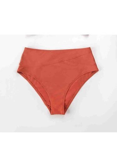 Angelsin Yüksek Bel Bikini Altı Kırmızı 001