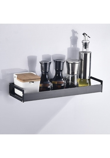 Pazly 40 Cm Mutfak Duvar Asılı Tutucu Baharat Depolama Rafı, Pratik Tasarım 1