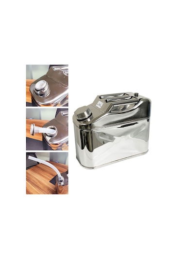 Steweld Paslanmaz Çelik Benzin Bidonu 10 Lt