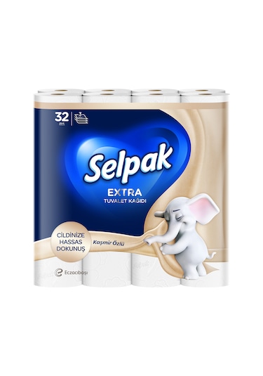 Selpak Extra Kaşmir Özlü Tuvalet Kağıdı 3 x 32'li