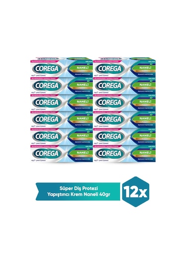 Corega Süper Protez Yapıştırıcı Krem 12 x 40 G