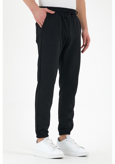 Erkek Eşofman Altı Etiketli Arka Ve Yan Cepli Regular Fit Lastik Paça 001 Lacivert Erkek Eşofman Altı Etiketli Arka Ve Yan Cepli Regular Fit Lastik Paça 001 Lacivert