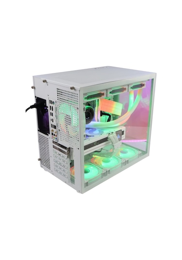 Game Master F-7 7 RGB Fanlı ATX Oyuncu Bilgisayar Kasası Beyaz