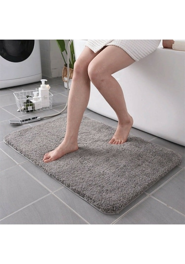 Saraz Halı Organik Soft 60 X 100 Banyo Paspas Grigri