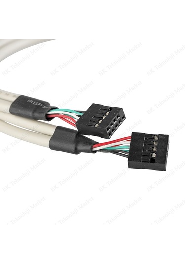 PC Anakart 9 Pin Header 4 Port USB 2.0 Dişi Kablo