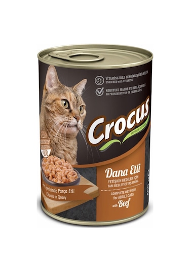 Crocus Dana Etli Yetişkin Kedi Maması 400 G