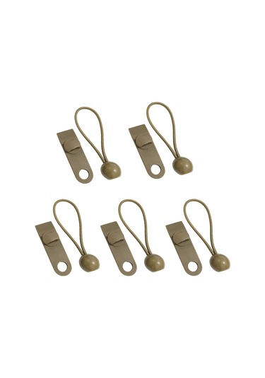 Skycity Dayanıklı Nylon Çadır Klembi - 12 Adet + 12 Şişme Kordon, Feneri/açık Hava Tente Uygun, Rüzgar Direnci, Yeşil/kahverengi Seçenek Kahverengi