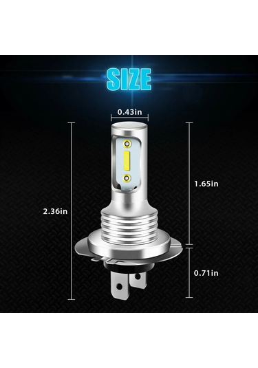 4 Adet H7 Led Far Ampuller Yüksek Düşük Işın 6000k Süper Beyaz Işıklar Araba Sis 6500k H4/9003/hb2 Hi/lo 1 Piece Set