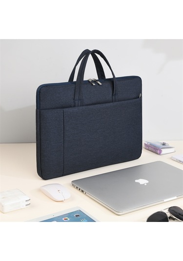 Naylon Dizüstü Bilgisayar Çantası, 15.6 İnç Kaliteli El Çantası, Ultra Hafif, Kolay Bakım, Klasik, Suya Dayanıklı Zenci, Diğer