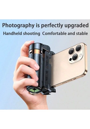 Kablosuz Uzaktan Selfie Çubuğu Uzatılabilir 360'lü 15,7 İnç El Tipi Selfie Black