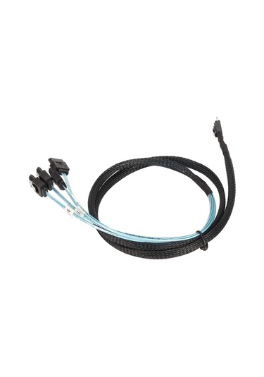 Springsun Sff-8654 İle 4 Sata 7pin Bağlantılı 12gbps Hızlı Veri Transferi Sunucu Disk Dizisi Sas Kablosu 1m