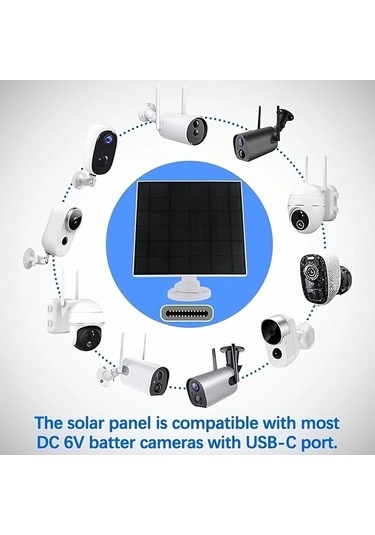 Besthome1 Dream011 3w Usb C Portu 360 Derece Ayarlanabilir Stand, Yüksek Kaliteli Sarj İstasyonu, Güvenlik Kameraları İçin Day