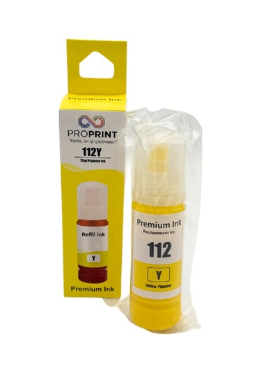 Proprint Epson L6490 Sarı Uyumlu Mürekkep 112 -  70 Ml