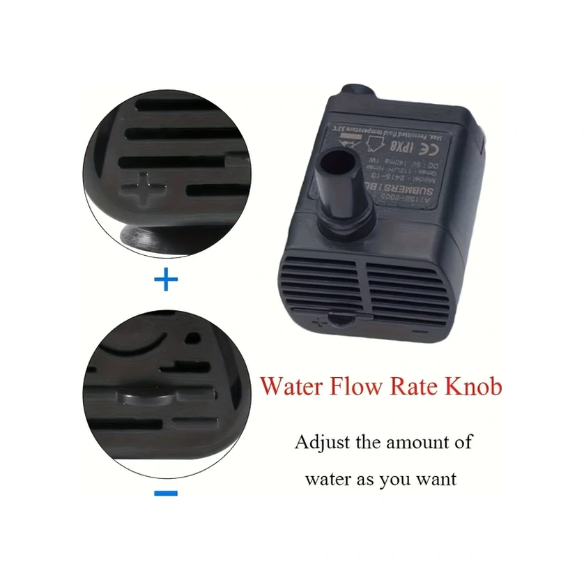 Willowhaven Gudyir Mini Dalgıç Çeşme Pompası - Beyaz Usb Güçlü Esnek Hortum Sessiz