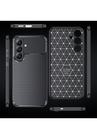 Samsung Uyumlu Galaxy S26 Kılıf Elde Kaymayan Kamera Korumalı Silikon Siyah