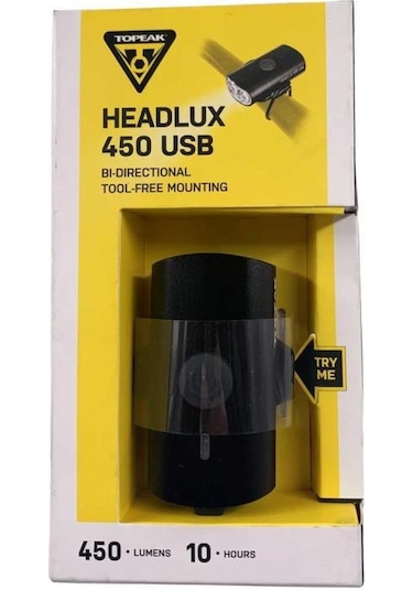 Topeak Headlux 450 Lümen Usb Şarjlı Ön Far Siyah