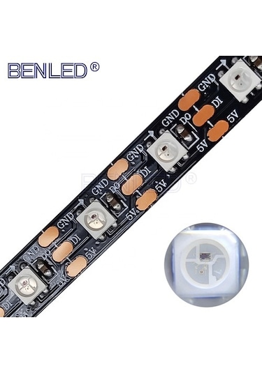 5 V Adreslenebilir Ws2812b Argb Pixel Şerit Led M60 Led 1 M Magic Led