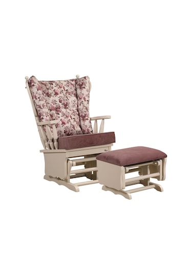 Meltem Kids Sallanır Emzirme Dinlenme Koltuğu + Markiz ( Krem - Çiçekli (2016-2019))