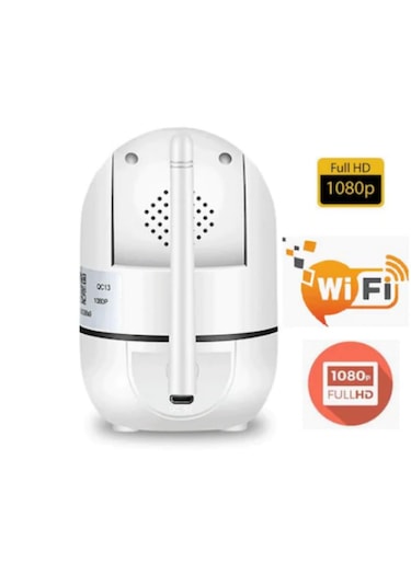 Kablosuz Kamera 1080p Harekete Duyarlı 360 Derece 2mp