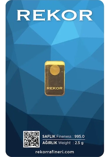 Rekor 2,5 Gr Külçe Altın