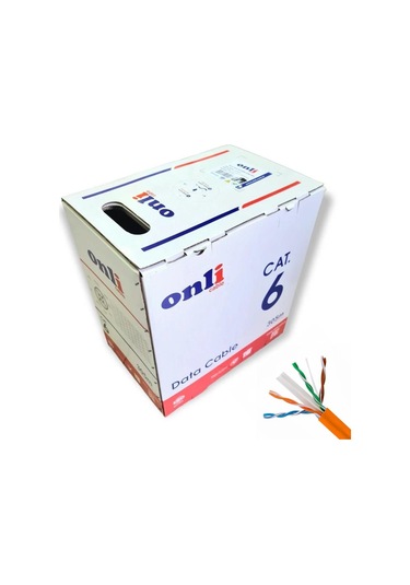 Onli 305mt 23awg Utp Cat6 Network Kablosu Turuncu Yerli Üretim