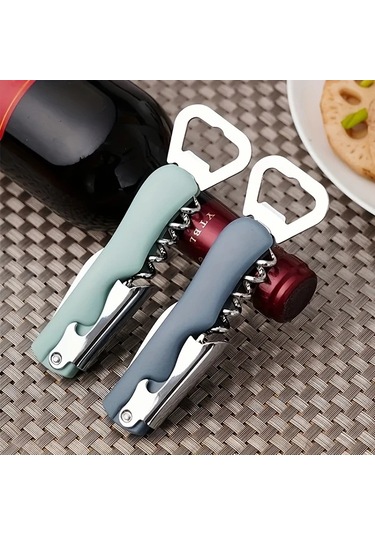 Primepickings Yeşil Paslanmaz Çelik Multifonksiyonel Portatif Şişe Açacağı Restoran Bar Yeşil