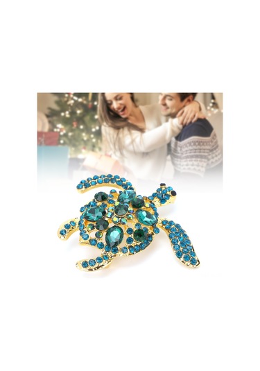 Lemestar Kaplumbağa Şekilli Alliage Broş, Rhine Taşlı Kadın Aksesuarı, Gündelik Ve Özel Etkinliklerde Giyilebilir, Elbise Çanta Dekorasyonu Çok Renkli