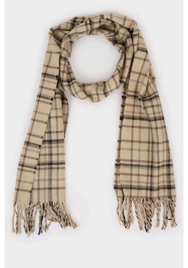 DeFacto Erkek Kareli Dokuma Atkı C8272AX24WNBG356