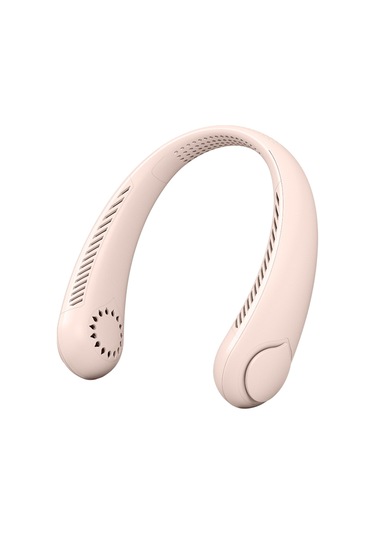 Neevoyu Pink Kolye Tipi Usb Şarjlı Elektrikli Fan - 3 Hızlı, 36db'dan Az Gürültü, 3-8 Saat Kullanim Süresi, Abs Malzeme, Li-poly Batarya