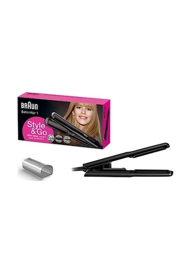 Braun Satin Hair 1 ST100 Style&Go Seyahat Tipi Saç Düzleştirici