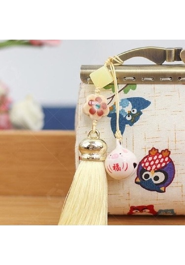 Linjinxu El Yapımı Kumaş Ve Tüyer Altın Çanta Bayan Retro Madeni Para Kesesi Mavi Diğer Diğer