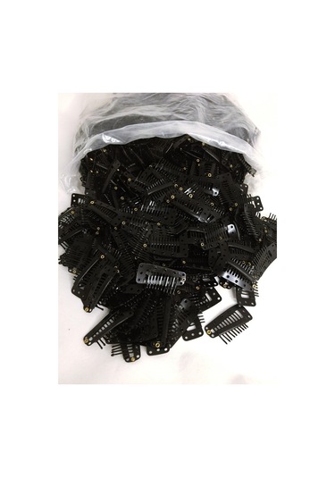 Prodiva Peruk, Çıtçıt, Postiş, Yarımay, Kahkül Klipsleri 65 Adet / 100 Gr Siyah Paket