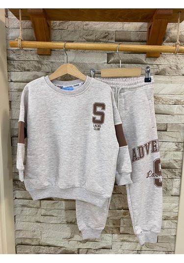 Lacıel Parıs Advanture Sport Çocuk Eşofman Takım Krem