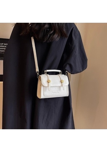 Tongxida Yeni Moda Kadın Çapraz Çantalar, Beyaz, Küçük Kare, 2024 Trend, Dokulu, Uygun Fiyatlı Beyaz