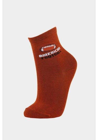 Defacto Erkek Çocuk 5li Pamuklu Uzun Çorap F4719a8nskr1 Çok Renkli