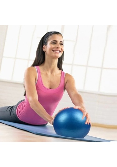 Gri 25 Cm Mini Spor Denge Yoga Topu Spor Yoga Masaj Topu Anti-basınç Yoga Denge Topu Spor Salonu Ev Eğitim Egzersiz Topu Gıotmu Çok Renkli