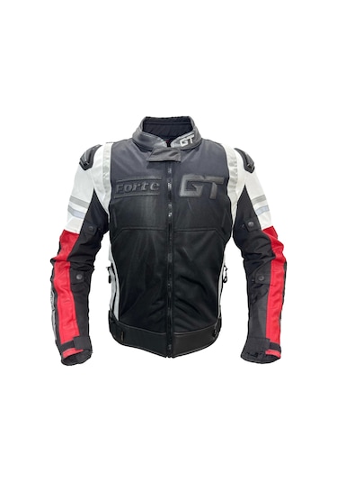 Forte Gt 2003001 Tıtan Hörgüçlü Ceket Mont Beyaz - Kırmızı - Siyah