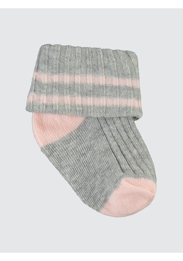 Civil Baby Kız Bebek 3'lü Çorap Set 0-24 Ay Pembe Pembe