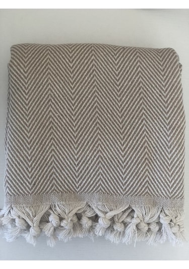 Berjer Tekli Koltuk Örtüsü Bej 150x170cm Sütlükahve Bej