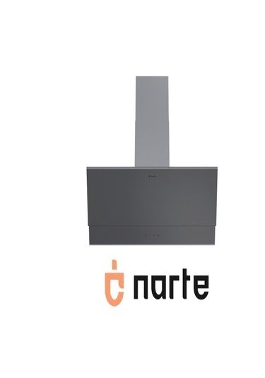 Narte H10060S 60CM Cam Cıtalı Çift Camlı Eğimli Davlumbaz