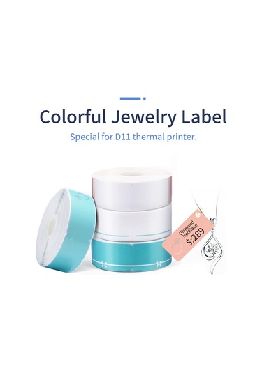 Moveevo Gümüş Ve Jadeiçi İçin Isı Teknolojili Etiket Kağıdı - Suya Dayanıklı, Kesilmez, Kolay Asma, 14x50-130 Beyaz 1 Rulo