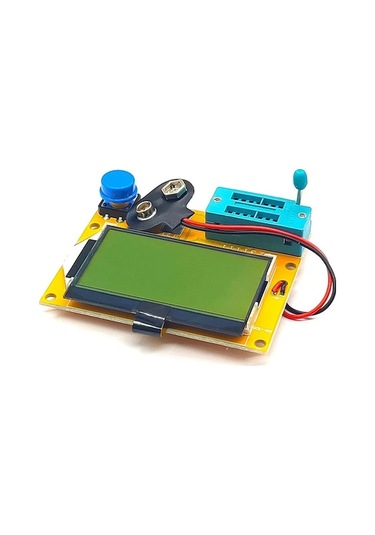 Lcr-t4 Grafikli Transistör Test Cihazı - Direnç, Kapasitans, Esr Ölçümü, 12864 Lcd, Otomatik Bileşen Tanıma Pil Hariç