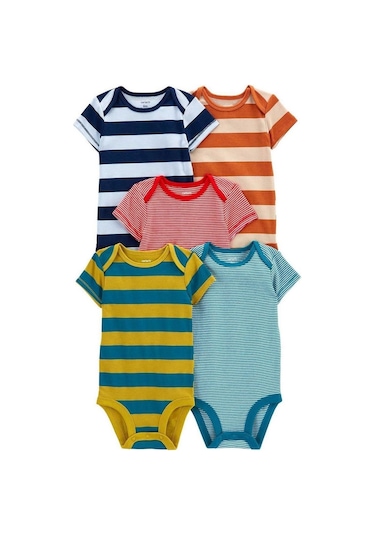 Carter's Layette Bebek 5'li Body Set 1p566510 Çok Renkli
