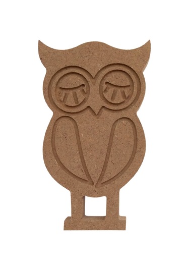 Na Neşeli Ahşap 20 Cm Ahşap Baykuş Figürü 18 Mm Dik Durabilen Ahşap Boyama Ürünü . Oda Süsü Dekoratif Obje Model Neseli234568477